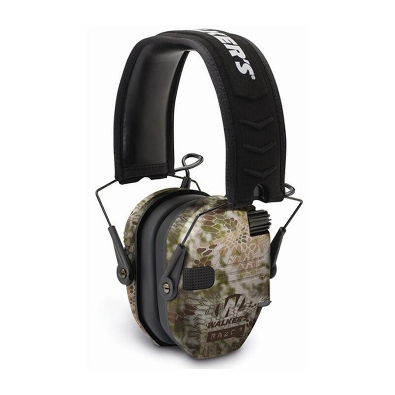 Walker’s Walkers GWPRSEMKPT Razor Slim Polymer 23 dB Over the Head Kryptek Highlander Ear